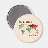 Aimant Oh les endroits où tu iras (Recto/Verso)