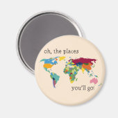 Aimant Oh les endroits où tu iras (Recto/Verso)