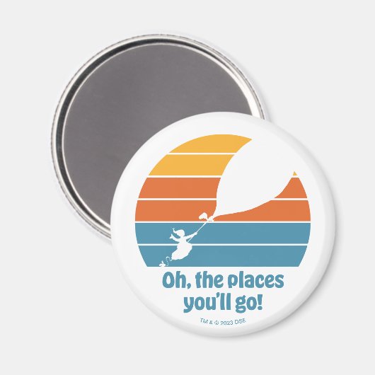 Aimant Oh, Les Endroits Où Tu Vas Aller ! Sunset rétro (Recto/Verso)