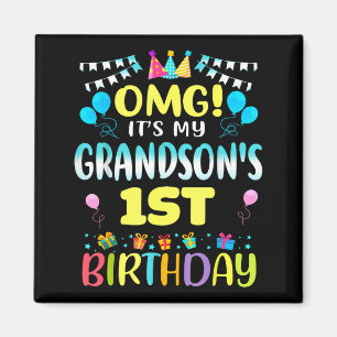 Aimant Oh mon dieu, c'est l'anniversaire de mon petit-fil