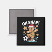 Aimant Oh Snap Biscuit de Noël au Gingembre Pyjama de Foo (Recto/Verso)