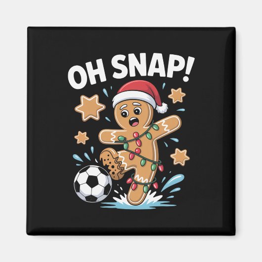 Aimant Oh Snap Biscuit de Noël au Gingembre Pyjama de Foo (Devant)