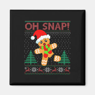 Aimant Oh Snap Gingerbread Homme Joyeux Noël Noël Noël No