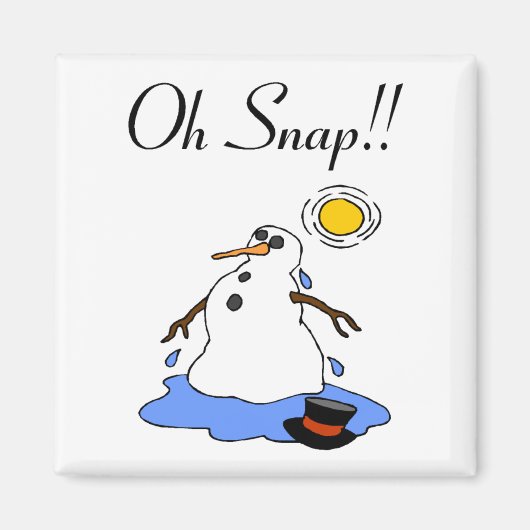Aimant Oh, Snap ! (Melting Snowman) (Devant)