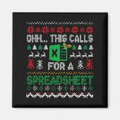 Aimant Oh This Calls For A Spreadsheet Ugly Christmas Swe (Devant)