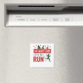 Aimant Oh What Fun It Is to Run Christmas Runner (In Situ (Lave-vaisselle))