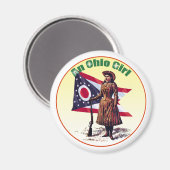 Aimant Ohio Girl, Annie Oakley (Recto/Verso)