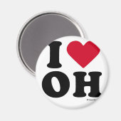 AIMANT OHIO - "I LOVE OH" "I LOVE OHIO" (Recto/Verso)