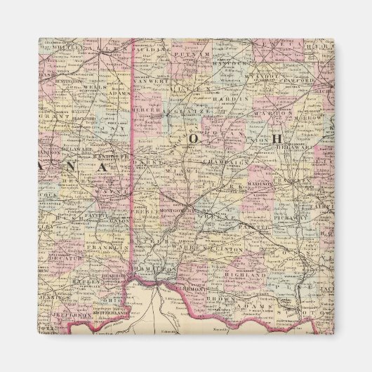 Aimant Ohio, Indiana (Devant)