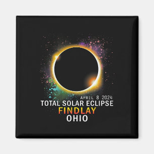 Aimant Ohio Total Éclipse Solaire 8 avril 2024