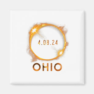 Aimant Ohio Total Solaire Eclipse Avril 8 2024 Ohio Solar