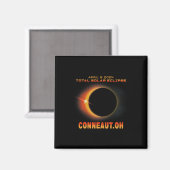 Aimant Ohio Total Solar Eclipse 2024 (Recto/Verso)