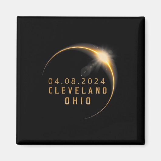 Aimant Ohio Total Solar Eclipse 2024 - Ohio Solar Eclipse (Devant)