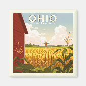 Aimant Ohio vintage (Devant)
