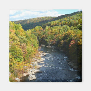Aimant Ohiopyle River à l'automne I Pennsylvanie Automne