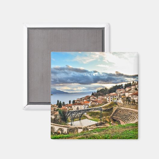 Aimant Ohrid, N. Macédoine (Recto/Verso)