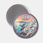 Aimant Oia Grèce (Recto/Verso)