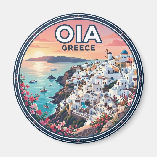 Aimant Oia Grèce (Devant)