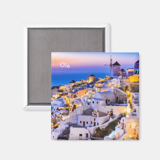 Aimant Oia, Santorin Grèce (Recto/Verso)
