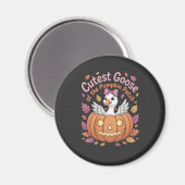 Aimant Oie cutest au Citrouille Patch Thanksgiving (Recto/Verso)