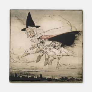 Aimant Oie de mère, frontispice de 'oie de mère l'Ol