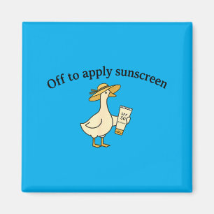 Aimant Oie pour appliquer la crème solaire Vacances d'été
