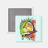 Aimant Oignons coupés et pommes de terre (Recto/Verso)