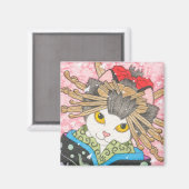 Aimant Oiran Kitty (Recto/Verso)