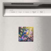 Aimant Oiseau à poitrine jaune violet (In Situ (Lave-vaisselle))