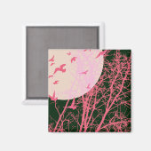 Aimant oiseau à silhouette (Recto/Verso)