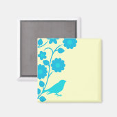 Aimant Oiseau bleu (Recto/Verso)