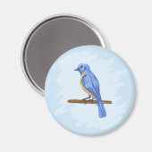 Aimant Oiseau bleu (Recto/Verso)