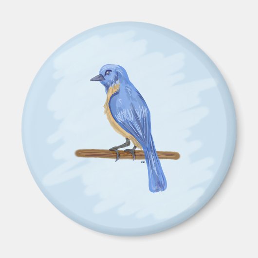 Aimant Oiseau bleu (Devant)