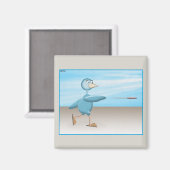 Aimant Oiseau bleu (Recto/Verso)
