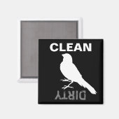 Aimant Oiseau canarien permanent (Recto/Verso)