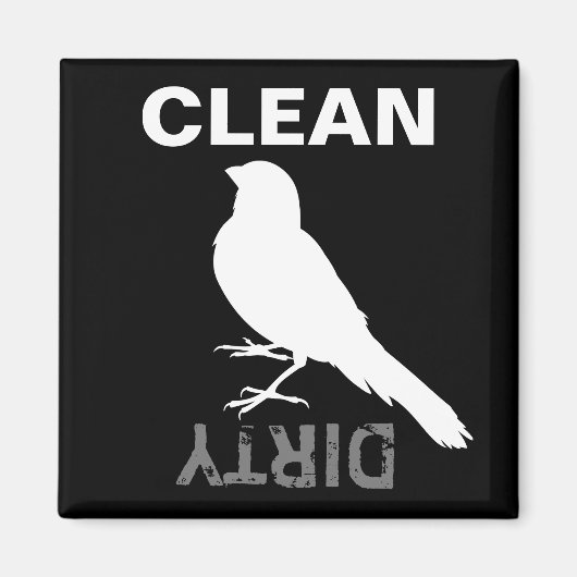 Aimant Oiseau canarien permanent (Devant)