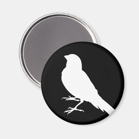 Aimant Oiseau canarien permanent (Recto/Verso)