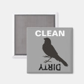 Aimant Oiseau canarien permanent (Recto/Verso)