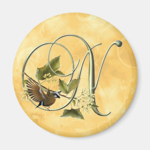 Aimant Oiseau chanteur N initial