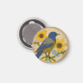 Aimant Oiseau coloré (Recto/Verso)