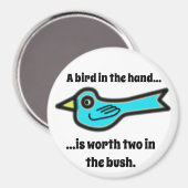 Aimant Oiseau dans la main (Recto/Verso)