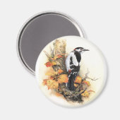 Aimant Oiseau d'automne (Recto/Verso)