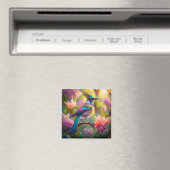 Aimant Oiseau de Jay Imaginaire vert (In Situ (Lave-vaisselle))