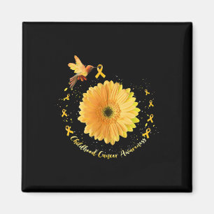 Aimant Oiseau de mer Tournesol Jaune Cancer de l'enfance 