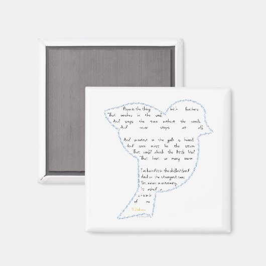 Aimant Oiseau d'espoir (Recto/Verso)