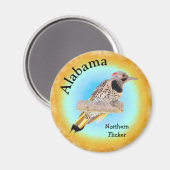 Aimant Oiseau d'État de l'Alabama (Recto/Verso)