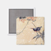 Aimant Oiseau en bambou (Recto/Verso)