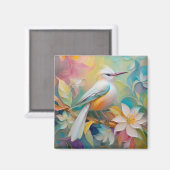 Aimant Oiseau Fantastique à Dos Doré Touffu (Recto/Verso)