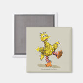 Aimant Oiseau géant d'art rétro (Recto/Verso)