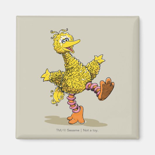 Aimant Oiseau géant d'art rétro (Devant)